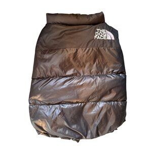 The Dog Face Black Puffer Dog Jacket Size 2XL - 58CM